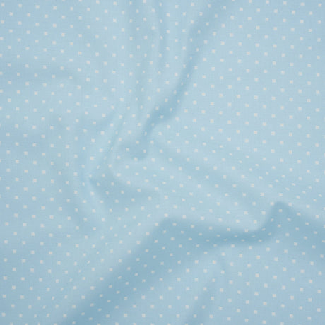 Printed Quilting Cotton by Heather Bailey for FIGO Studio - Sky Lottie Dot Square Polka Dots - Pop Sugar Collection