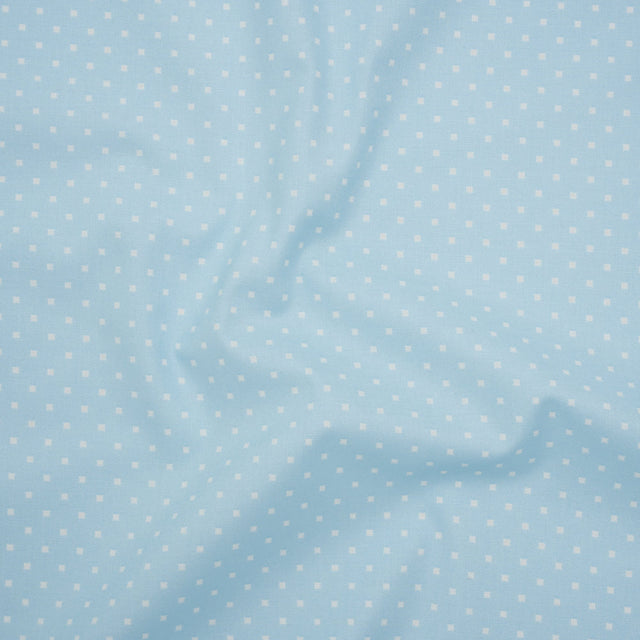 Printed Quilting Cotton by Heather Bailey for FIGO Studio - Sky Lottie Dot Square Polka Dots - Pop Sugar Collection