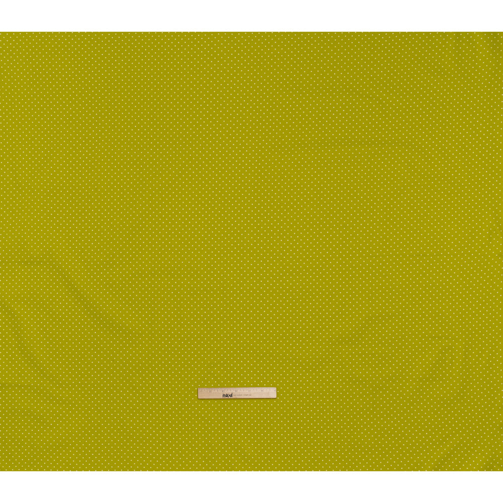 Printed Quilting Cotton by Heather Bailey for FIGO Studio - Chartreuse Lottie Dot Square Polka Dots - Pop Sugar Collection