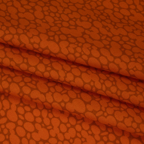 Printed Quilting Cotton by Heather Bailey for FIGO Studio - Persimmon Skipping Stones Abstract Circles - Pop Sugar Collection