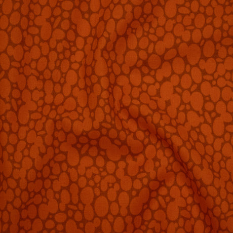 Printed Quilting Cotton by Heather Bailey for FIGO Studio - Persimmon Skipping Stones Abstract Circles - Pop Sugar Collection
