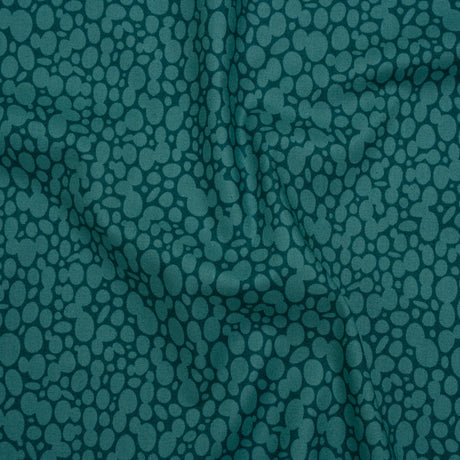 Printed Quilting Cotton by Heather Bailey for FIGO Studio - Slate Skipping Stones Abstract Circles - Pop Sugar Collection