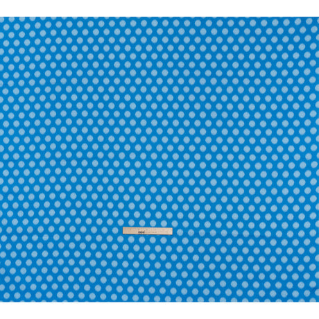 Printed Quilting Cotton by Heather Bailey for FIGO Studio - Blue Top Dot Ikat Polka Dots - Pop Sugar Collection