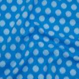 Printed Quilting Cotton by Heather Bailey for FIGO Studio - Blue Top Dot Ikat Polka Dots - Pop Sugar Collection