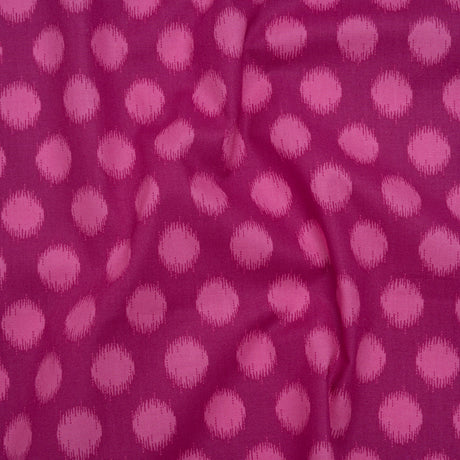 Printed Quilting Cotton by Heather Bailey for FIGO Studio - Violet Top Dot Ikat Polka Dots - Pop Sugar Collection