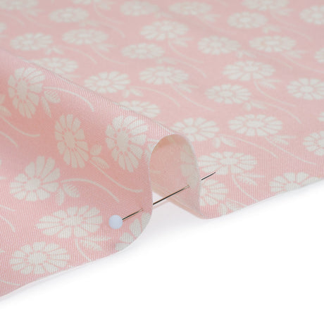 Printed Quilting Cotton by Heather Bailey for FIGO Studio - Blush Upsy Daisy Floral - Pop Sugar Collection