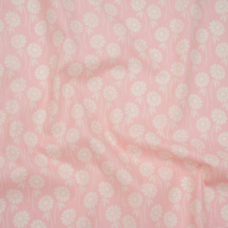 Printed Quilting Cotton by Heather Bailey for FIGO Studio - Blush Upsy Daisy Floral - Pop Sugar Collection