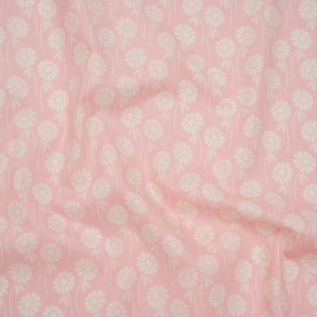 Printed Quilting Cotton by Heather Bailey for FIGO Studio - Blush Upsy Daisy Floral - Pop Sugar Collection