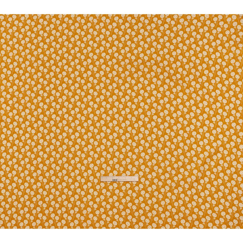 Printed Quilting Cotton by Heather Bailey for FIGO Studio - Butterscotch Upsy Daisy Floral - Pop Sugar Collection