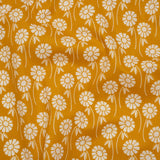 Printed Quilting Cotton by Heather Bailey for FIGO Studio - Butterscotch Upsy Daisy Floral - Pop Sugar Collection