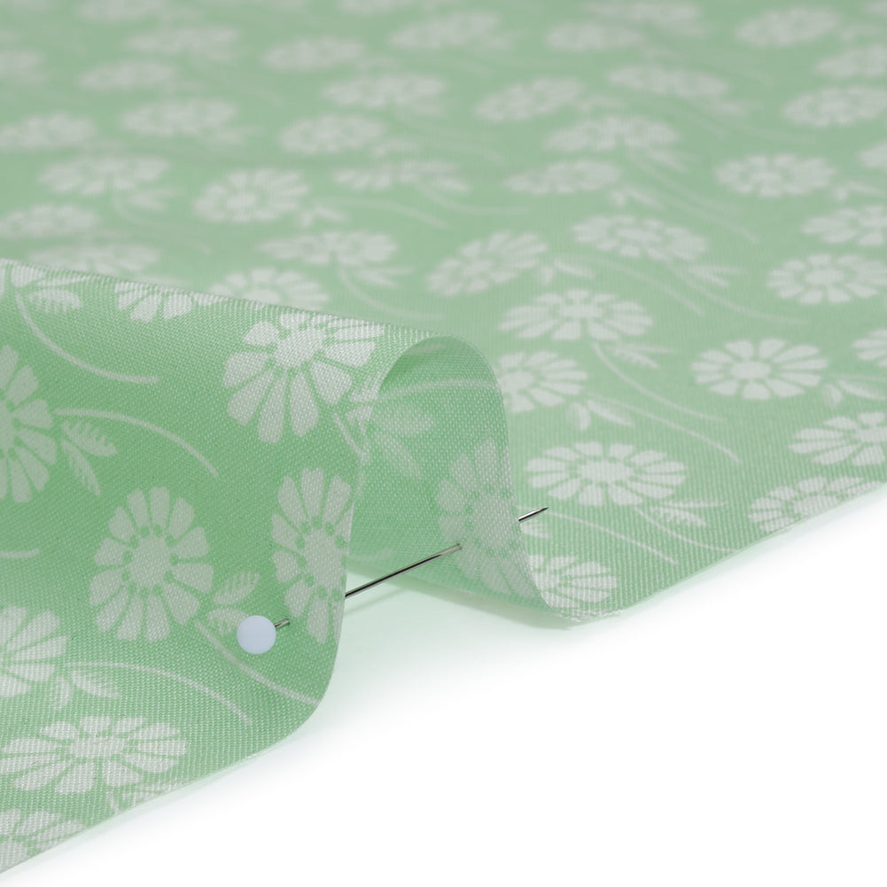Printed Quilting Cotton by Heather Bailey for FIGO Studio - Aqua Upsy Daisy Floral - Pop Sugar Collection