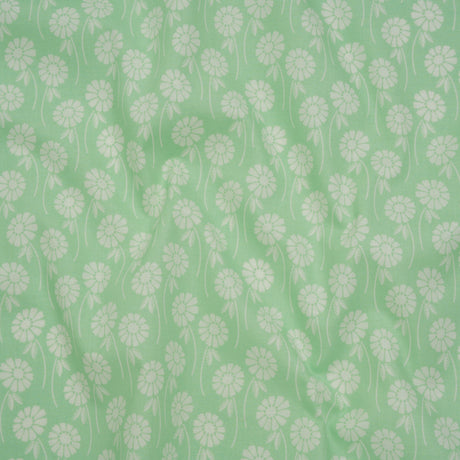 Printed Quilting Cotton by Heather Bailey for FIGO Studio - Aqua Upsy Daisy Floral - Pop Sugar Collection