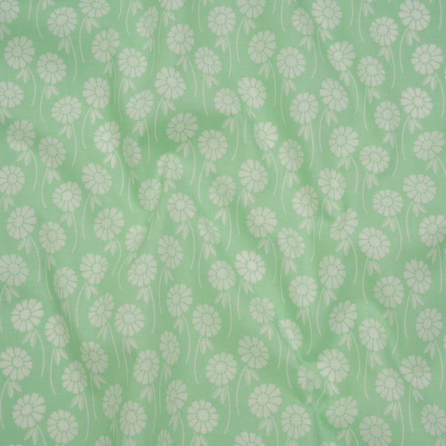 Printed Quilting Cotton by Heather Bailey for FIGO Studio - Aqua Upsy Daisy Floral - Pop Sugar Collection