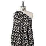 Printed Quilting Cotton by Heather Bailey for FIGO Studio - Licorice Upsy Daisy Floral - Pop Sugar Collection