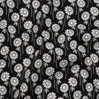 Printed Quilting Cotton by Heather Bailey for FIGO Studio - Licorice Upsy Daisy Floral - Pop Sugar Collection