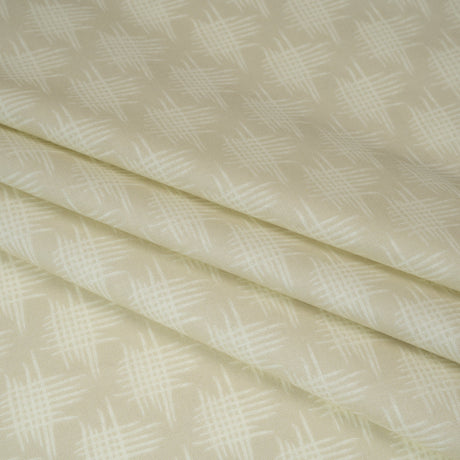 Printed Quilting Cotton by Heather Bailey for FIGO Studio - Dove Woven Grid Lines - Pop Sugar Collection