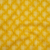 Printed Quilting Cotton by Heather Bailey for FIGO Studio - Lemon Woven Grid Lines- Pop Sugar Collection