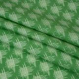 Printed Quilting Cotton by Heather Bailey for FIGO Studio - Jade Woven Grid Lines- Pop Sugar Collection