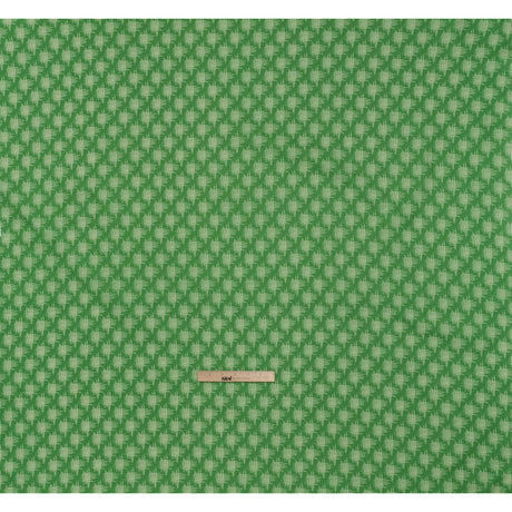 Printed Quilting Cotton by Heather Bailey for FIGO Studio - Jade Woven Grid Lines- Pop Sugar Collection
