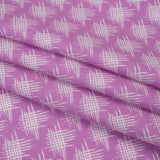 Printed Quilting Cotton by Heather Bailey for FIGO Studio - Lavender Woven Grid Lines- Pop Sugar Collection