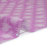 Printed Quilting Cotton by Heather Bailey for FIGO Studio - Lavender Woven Grid Lines- Pop Sugar Collection