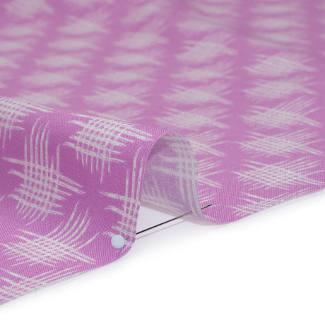 Printed Quilting Cotton by Heather Bailey for FIGO Studio - Lavender Woven Grid Lines- Pop Sugar Collection