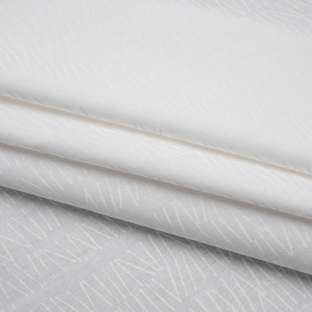 Printed Quilting Cotton by Ghazal Razavi for FIGO Studio - White on White Grass - Dovetail Collection