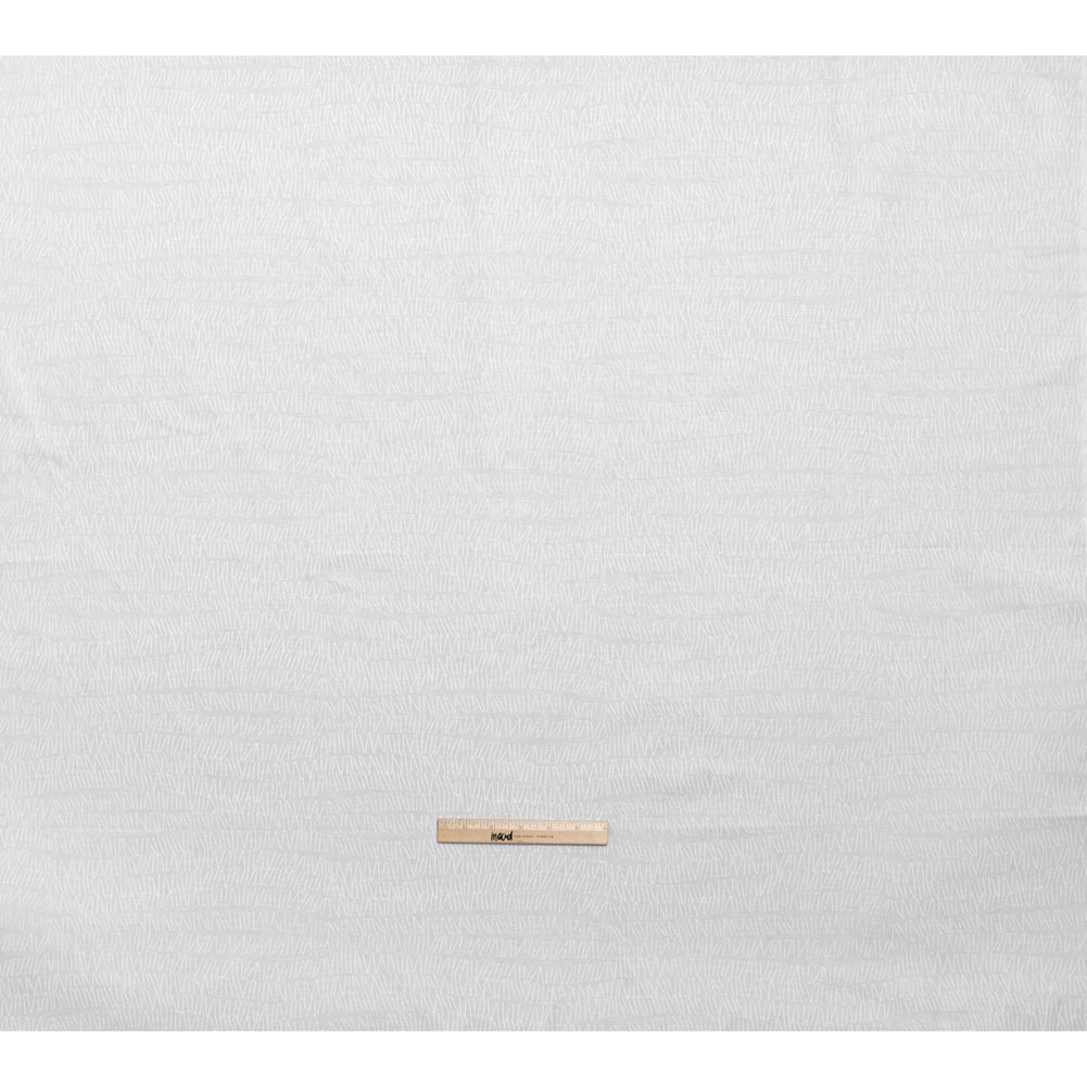 Printed Quilting Cotton by Ghazal Razavi for FIGO Studio - White on White Grass - Dovetail Collection