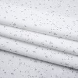Printed Quilting Cotton by Ghazal Razavi for FIGO Studio - White and Gray Petals - Dovetail Collection