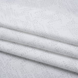 Printed Quilting Cotton by Ghazal Razavi for FIGO Studio - White and Gray Stitches - Dovetail Collection