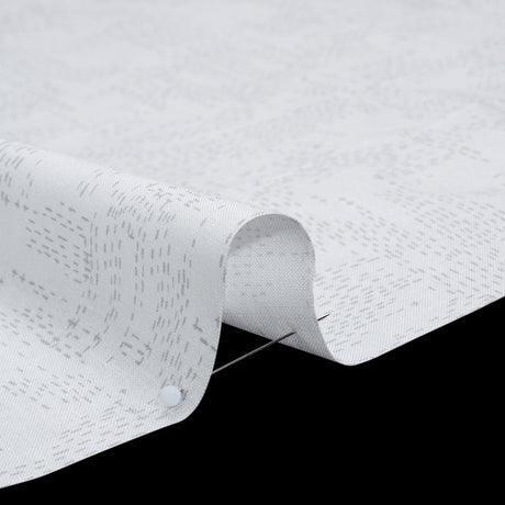 Printed Quilting Cotton by Ghazal Razavi for FIGO Studio - White and Gray Stitches - Dovetail Collection