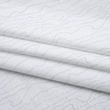 Printed Quilting Cotton by Ghazal Razavi for FIGO Studio - White and Gray Strings - Dovetail Collection