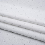 Printed Quilting Cotton by Ghazal Razavi for FIGO Studio - White and Gray XO Grid - Dovetail Collection