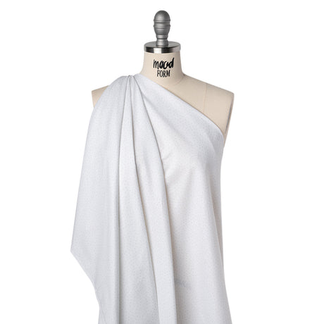 Printed Quilting Cotton by Ghazal Razavi for FIGO Studio - White and Gray Dashes- Dovetail Collection