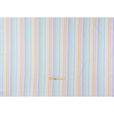 Printed Quilting Cotton by Ghazal Razavi for FIGO Studio - Pastel Rainbow and White Gummy Stripes - Dovetail Collection