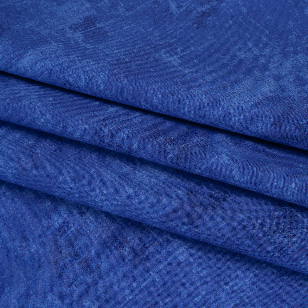 Printed Quilting Cotton by Northcott - Cobalt Painterly Texture - Canvas Collection