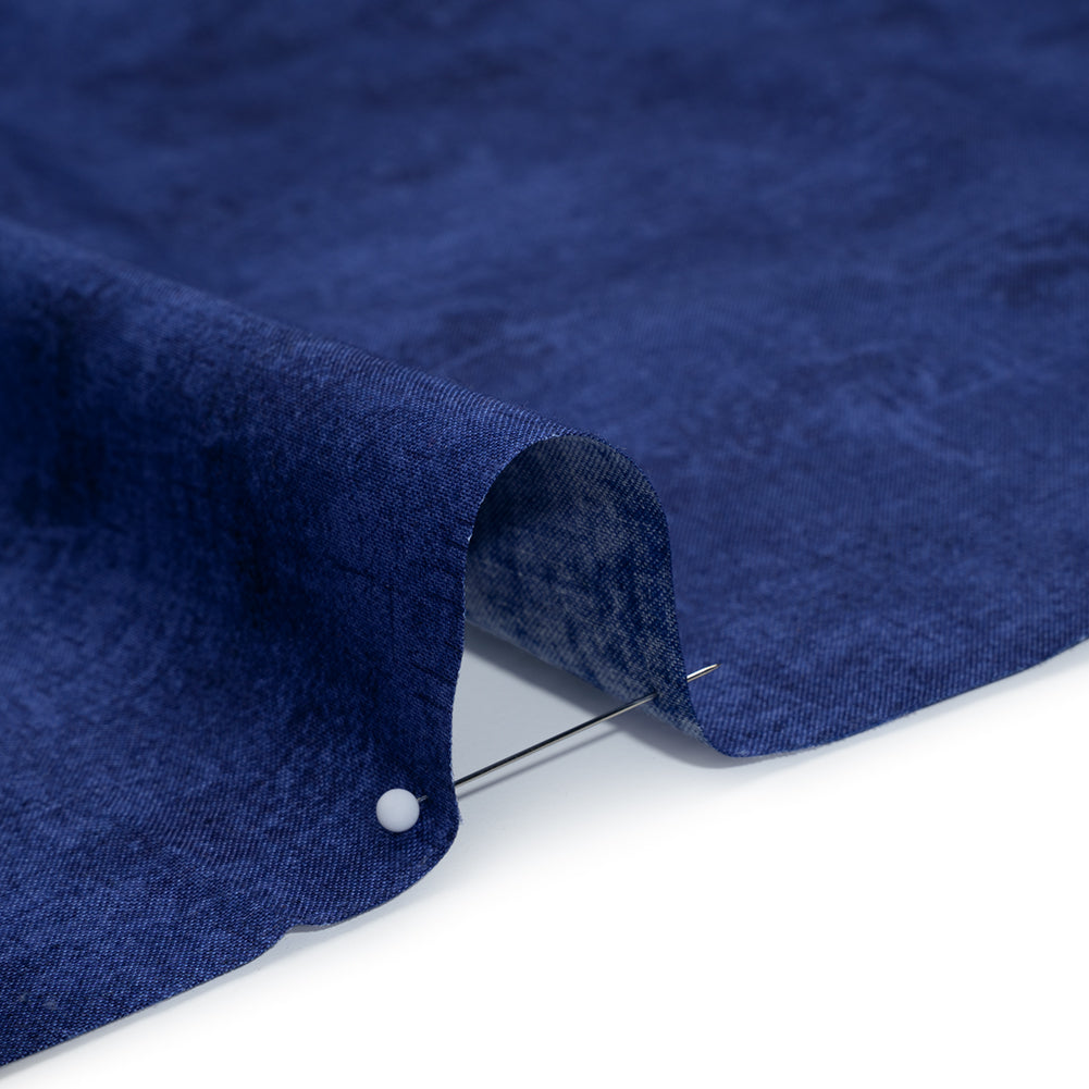Printed Quilting Cotton by Northcott - Indigo Painterly Texture - Canvas Collection