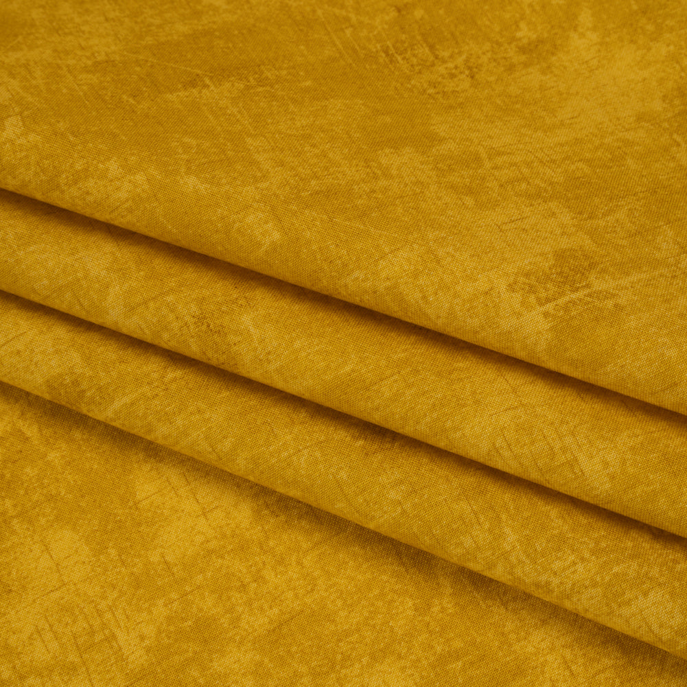 Printed Quilting Cotton by Northcott - Mustard Painterly Texture - Canvas Collection