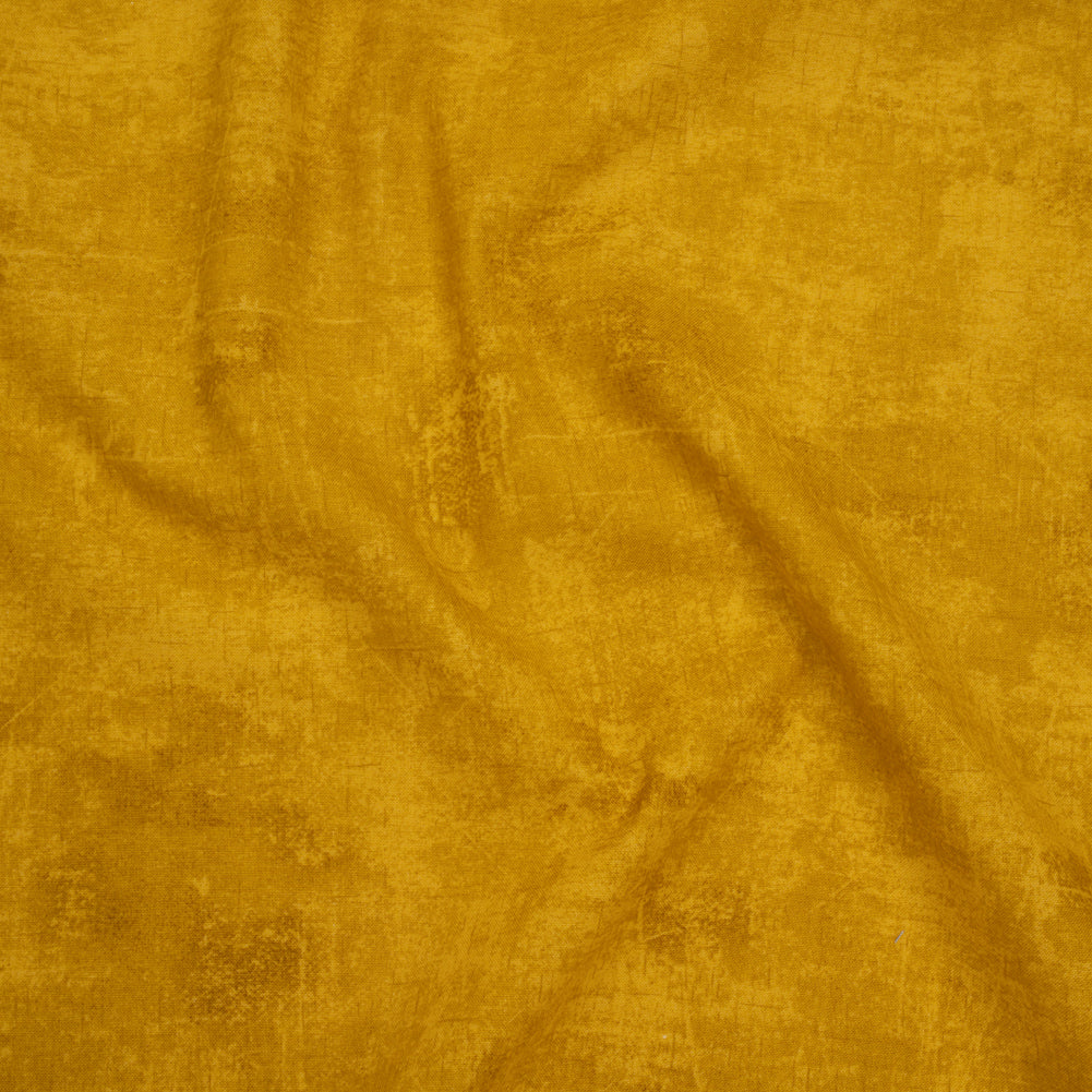 Printed Quilting Cotton by Northcott - Mustard Painterly Texture - Canvas Collection