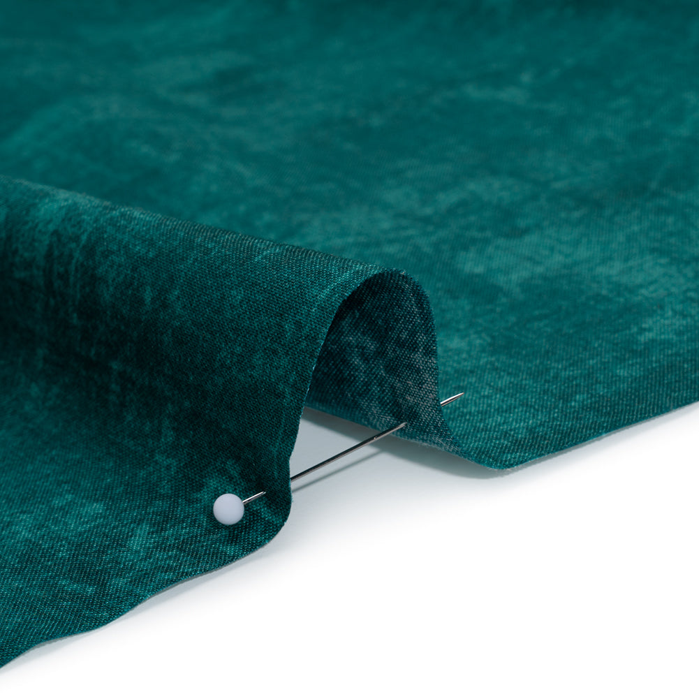 Printed Quilting Cotton by Northcott - Peacock Painterly Texture - Canvas Collection