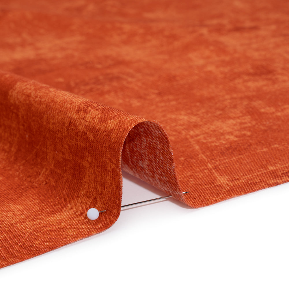 Printed Quilting Cotton by Northcott - Pumpkin Spice Painterly Texture - Canvas Collection