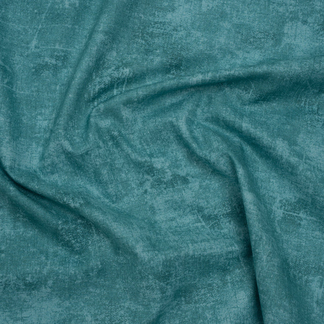 Printed Quilting Cotton by Northcott - Tealish Painterly Texture - Canvas Collection