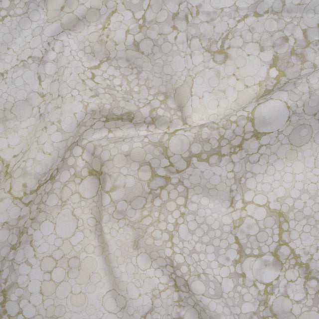 Printed Quilting Cotton by Northcott - Vanilla Cream Bubbles - Bliss Collection
