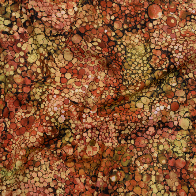 Printed Quilting Cotton by Northcott - Rust Bubbles - Bliss Collection