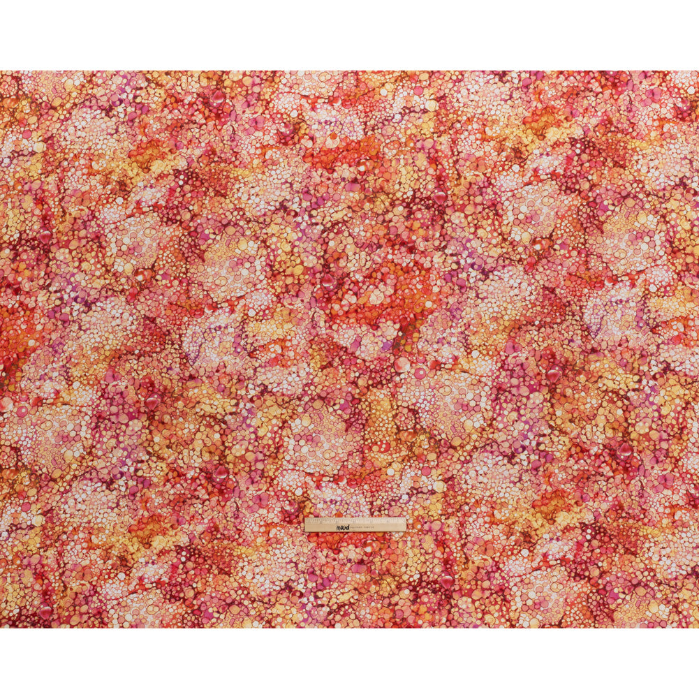 Printed Quilting Cotton by Northcott - Tahitian Sunset Bubbles - Bliss Collection