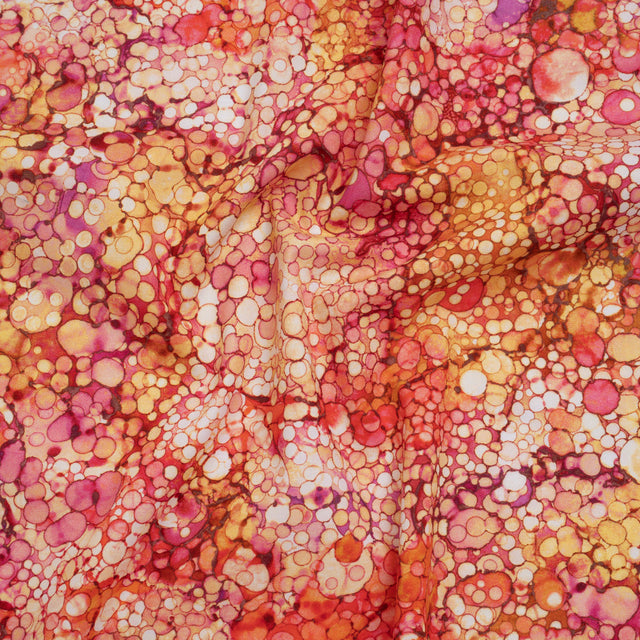 Printed Quilting Cotton by Northcott - Tahitian Sunset Bubbles - Bliss Collection