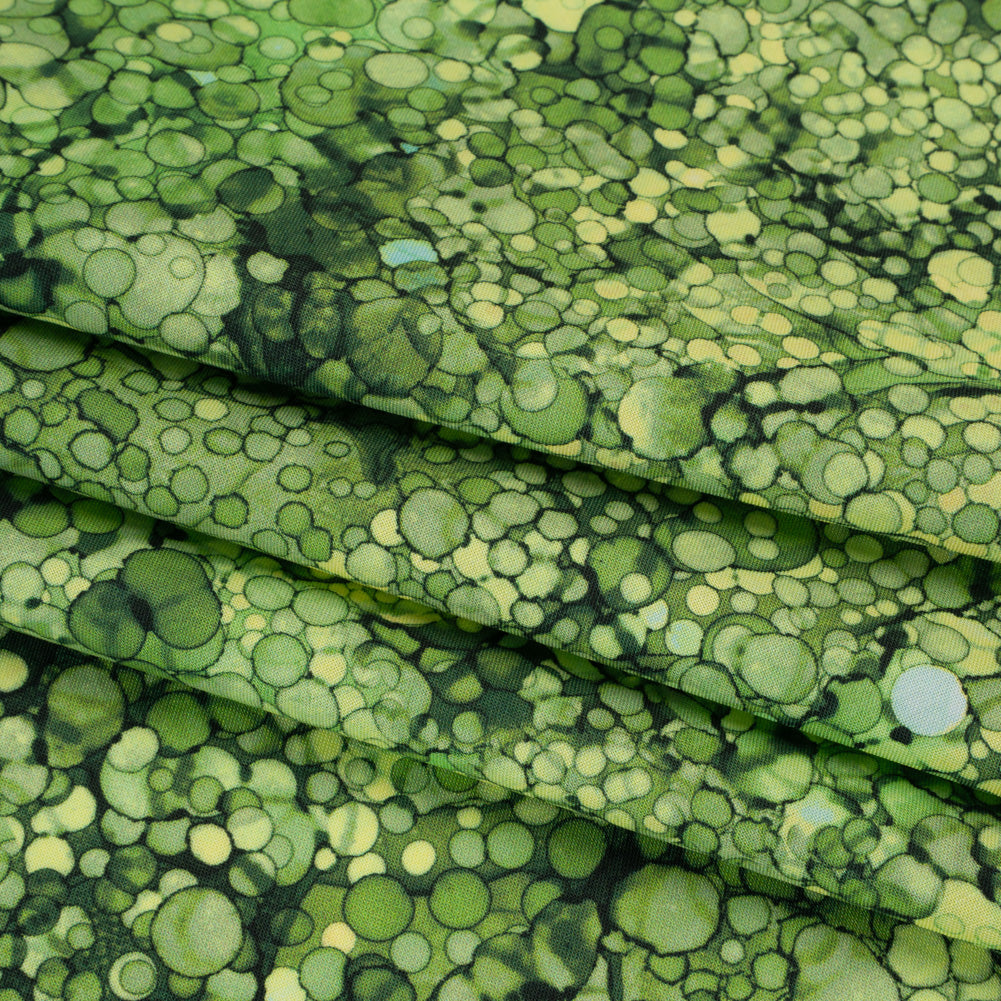 Printed Quilting Cotton by Northcott - Rainforest Bubbles - Bliss Collection