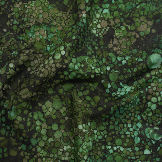 Printed Quilting Cotton by Northcott - Evergreen Bubbles - Bliss Collection