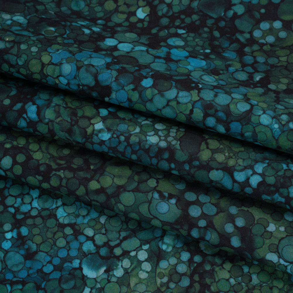 Printed Quilting Cotton by Northcott - Night Pine Bubbles - Bliss Collection