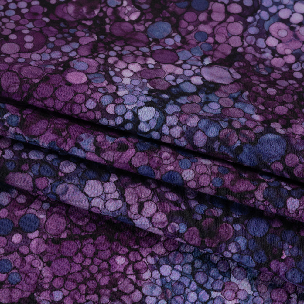 Printed Quilting Cotton by Northcott - Amethyst Bubbles - Bliss Collection